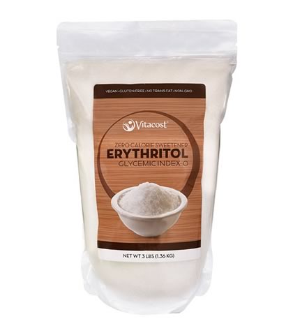 Erythritol Sweetener, Vitacost (1360g) - Click Image to Close